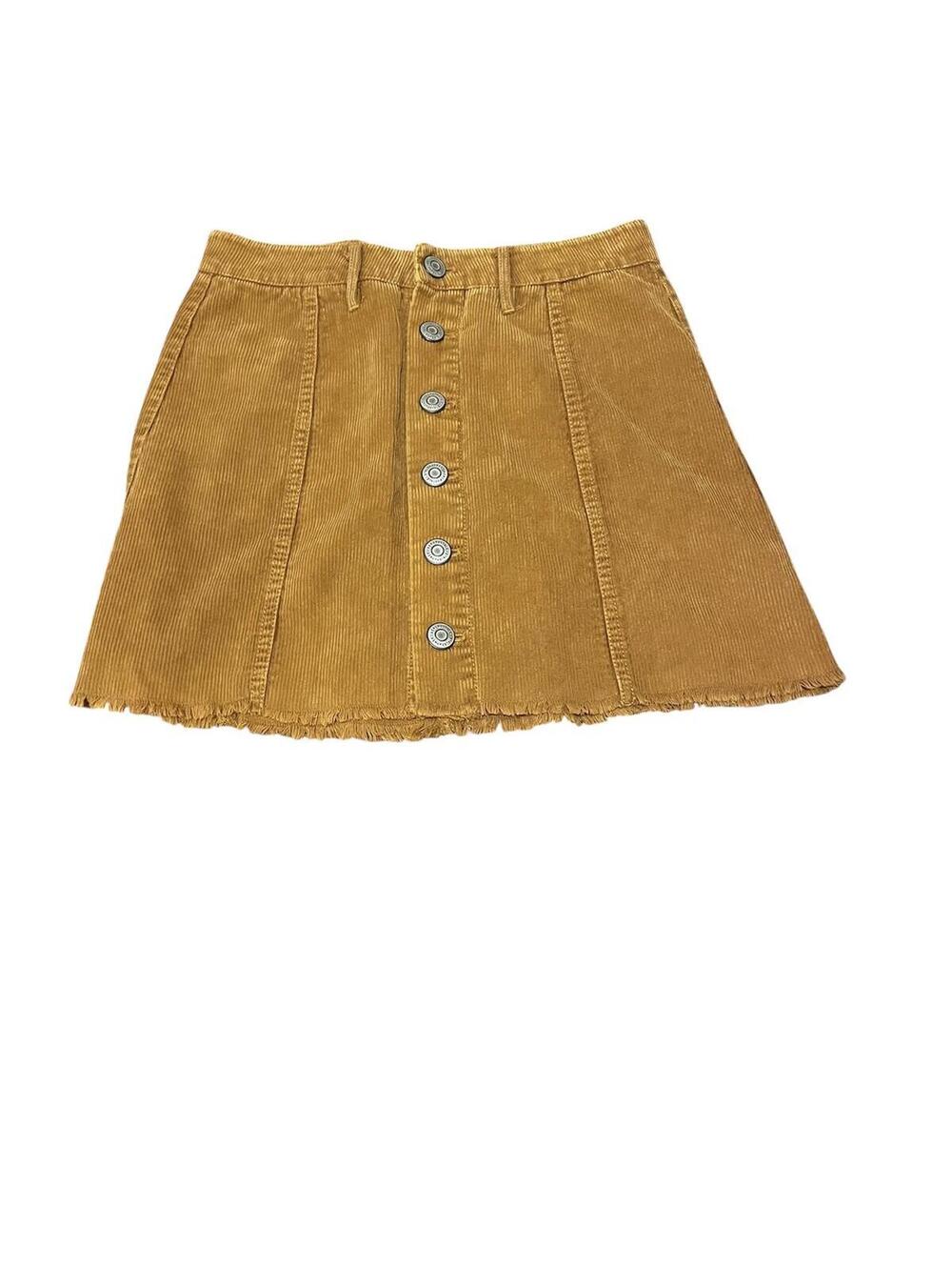 Aeropostale Size 2 Juniors Skirt High Rise Light Brown Tan Corduroy